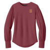 Mercer + Mettle Women's Stretch Jersey Long Sleeve Blouson Top