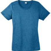 Sport-Tek Ladies Heather Contender Scoop Neck Tee