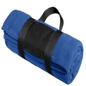 Port Authority - Fleece Blanket with Carrying Strap.