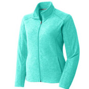 Port Authority Ladies Heather Microfleece Full-Zip Jacket