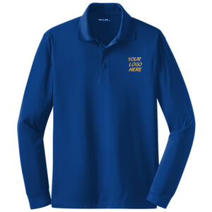 Sport Tek Long Sleeve Micropique Sport Wick Polo Thumbnail