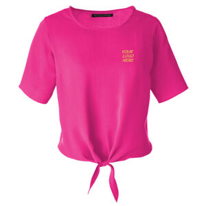 Devon & Jones Women's Perfect Fit Tie Front Blouse Thumbnail