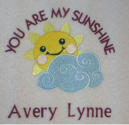 Baby Blanket You Are My Sunshine
